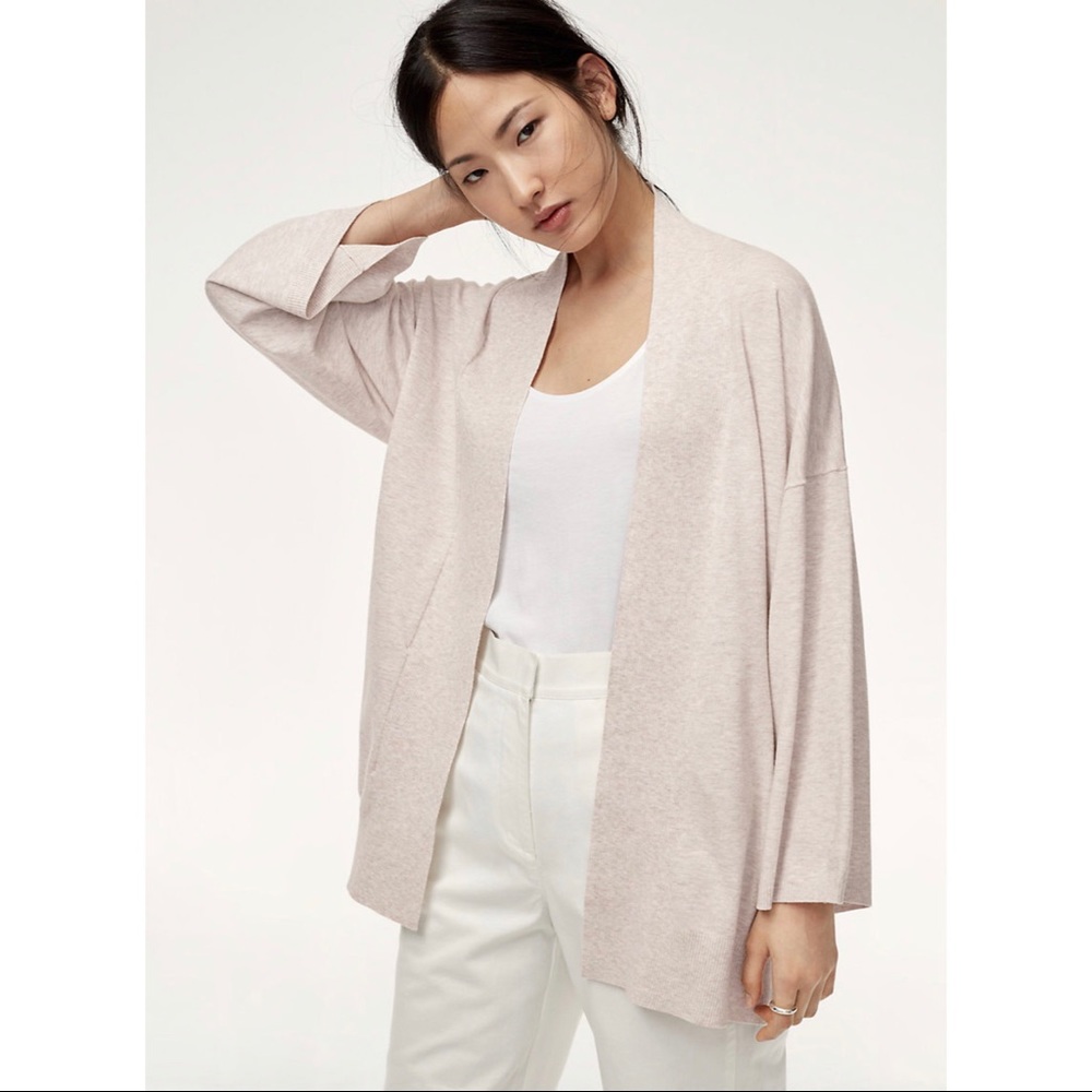 Aritzia Babaton Grey Cardigan Medium (2)